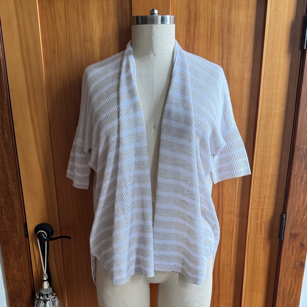 Eileen Fisher striped cardigan